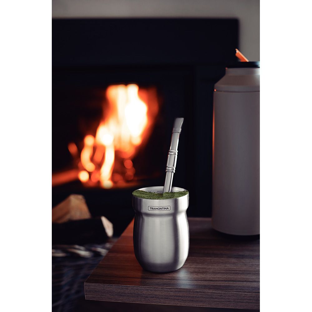 Recipiente para mate de acero inoxidable 240 ml