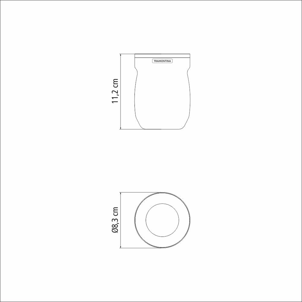 Recipiente para mate de acero inoxidable 240 ml