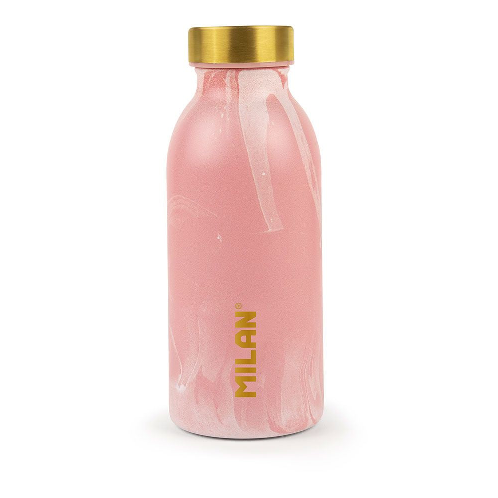 Botella isotérmica de acero inoxidable serie lava rosa 354 ml