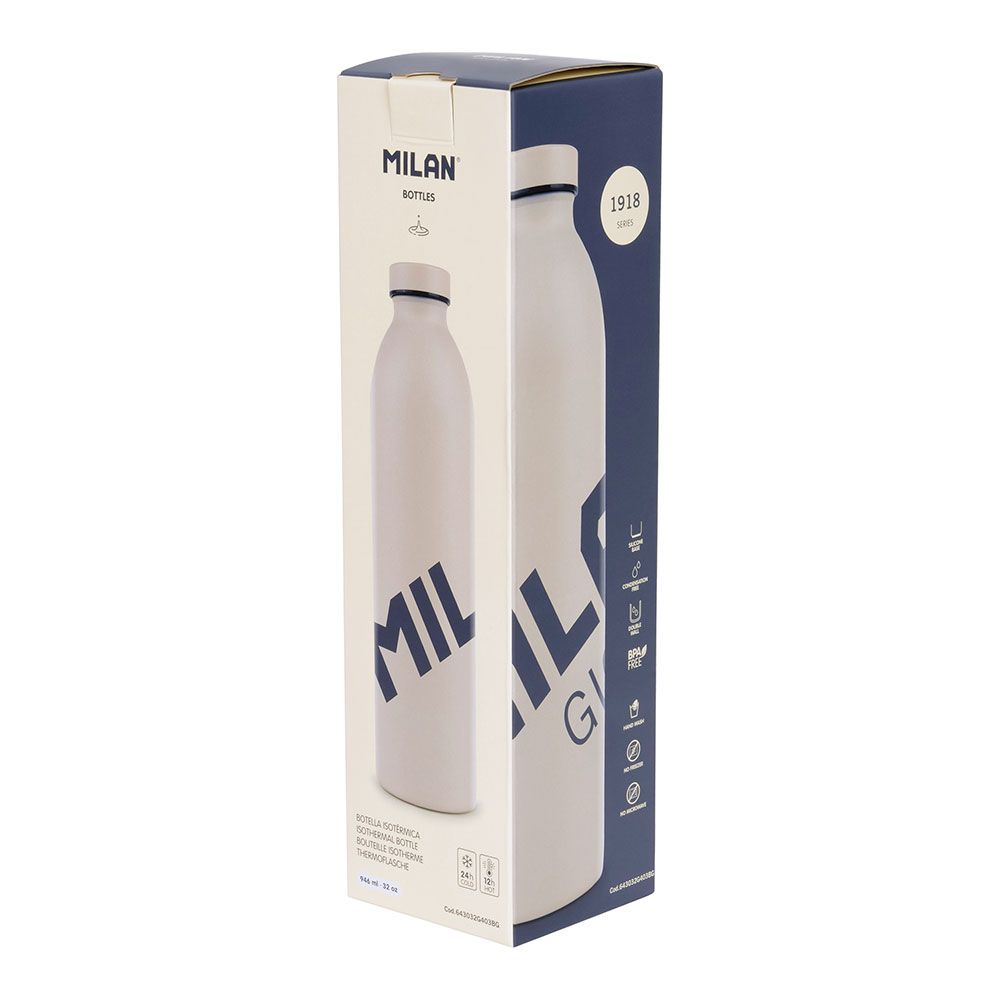 Botella isotérmica de acero inoxidable colección gigante 403 since 1918 beige 946 ml