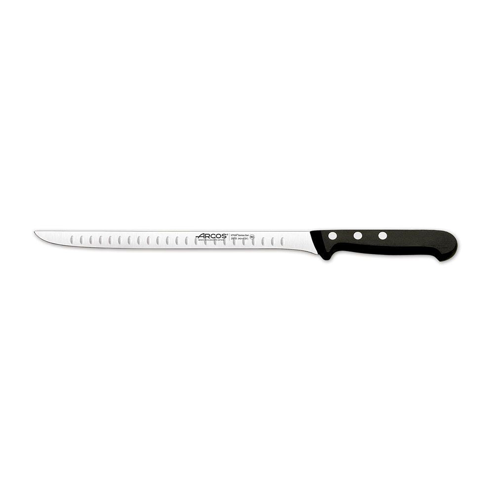 Cuchillo jamonero flexible con alveolos serie universal 240 mm