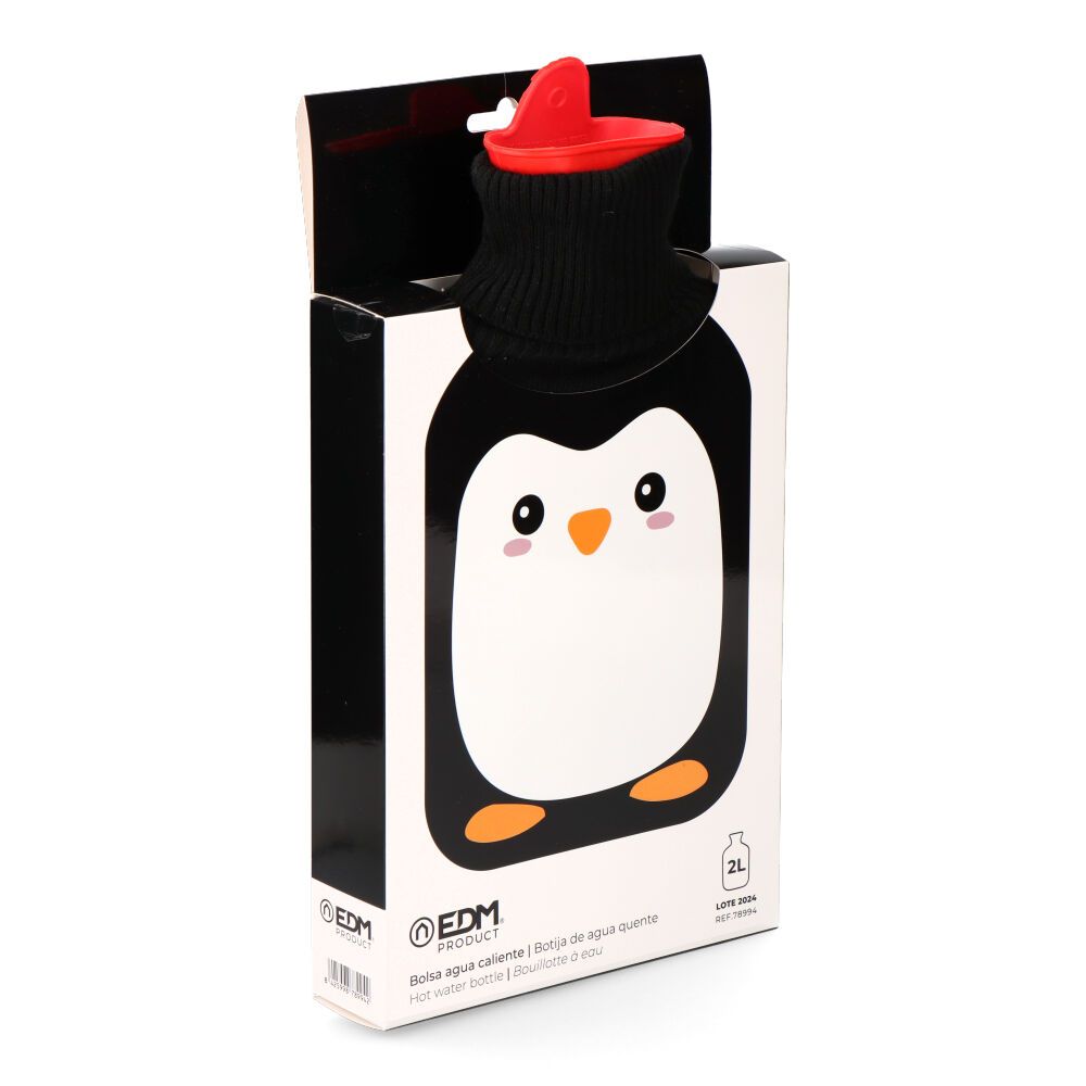 Bolsa de agua caliente 2 l modelo pingüino