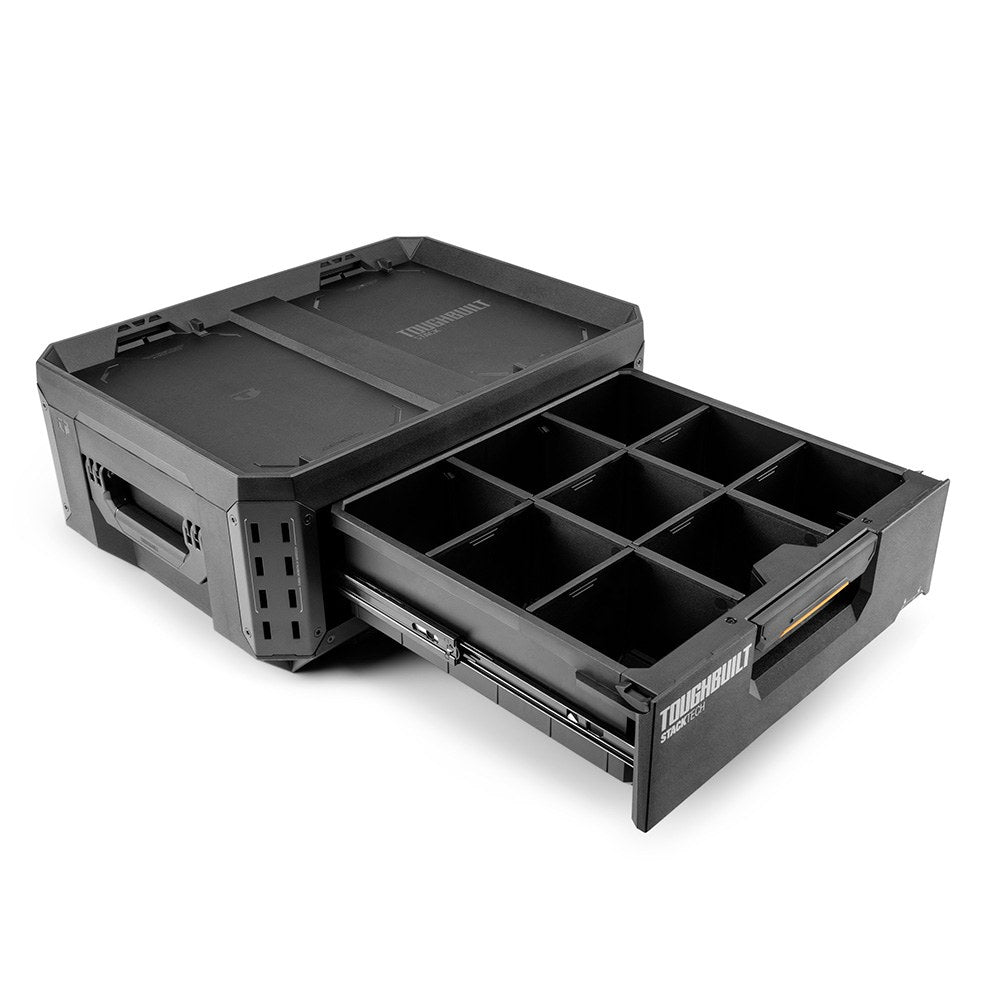 Caja de herramientas de 1 cajon con cierre, stacktech, 53 x 40,5 x 39,5 cm