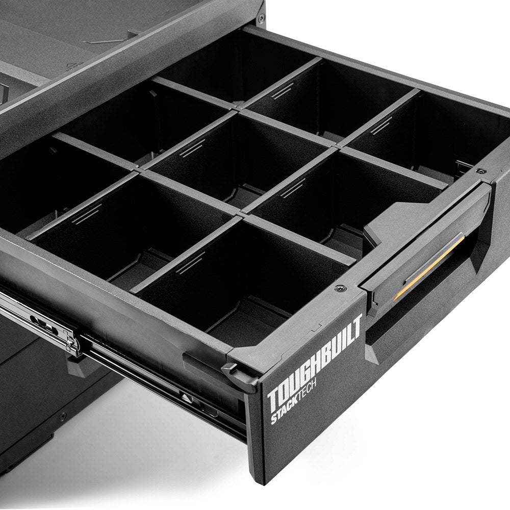 Caja de herramientas xl con tres cajones stacktech