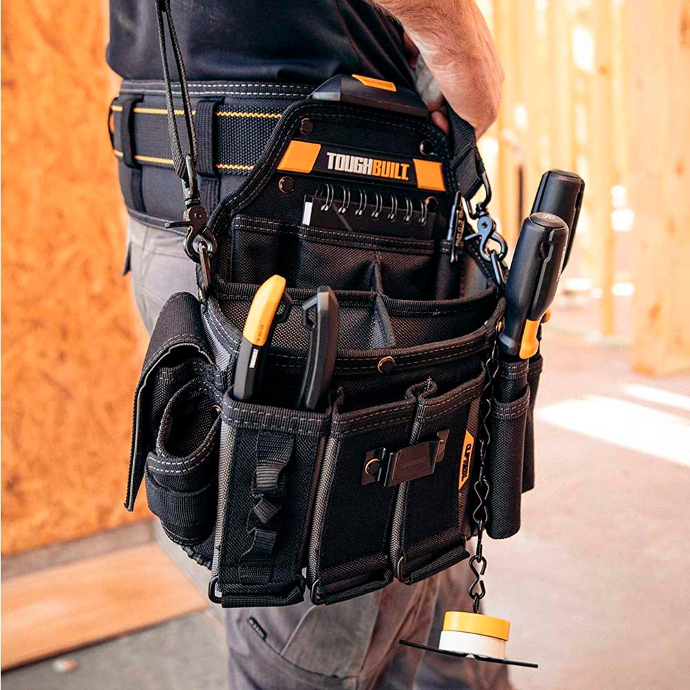 Bolsa maestro electricista con correa de hombro cliptech, 30 x 14 x 34 cm