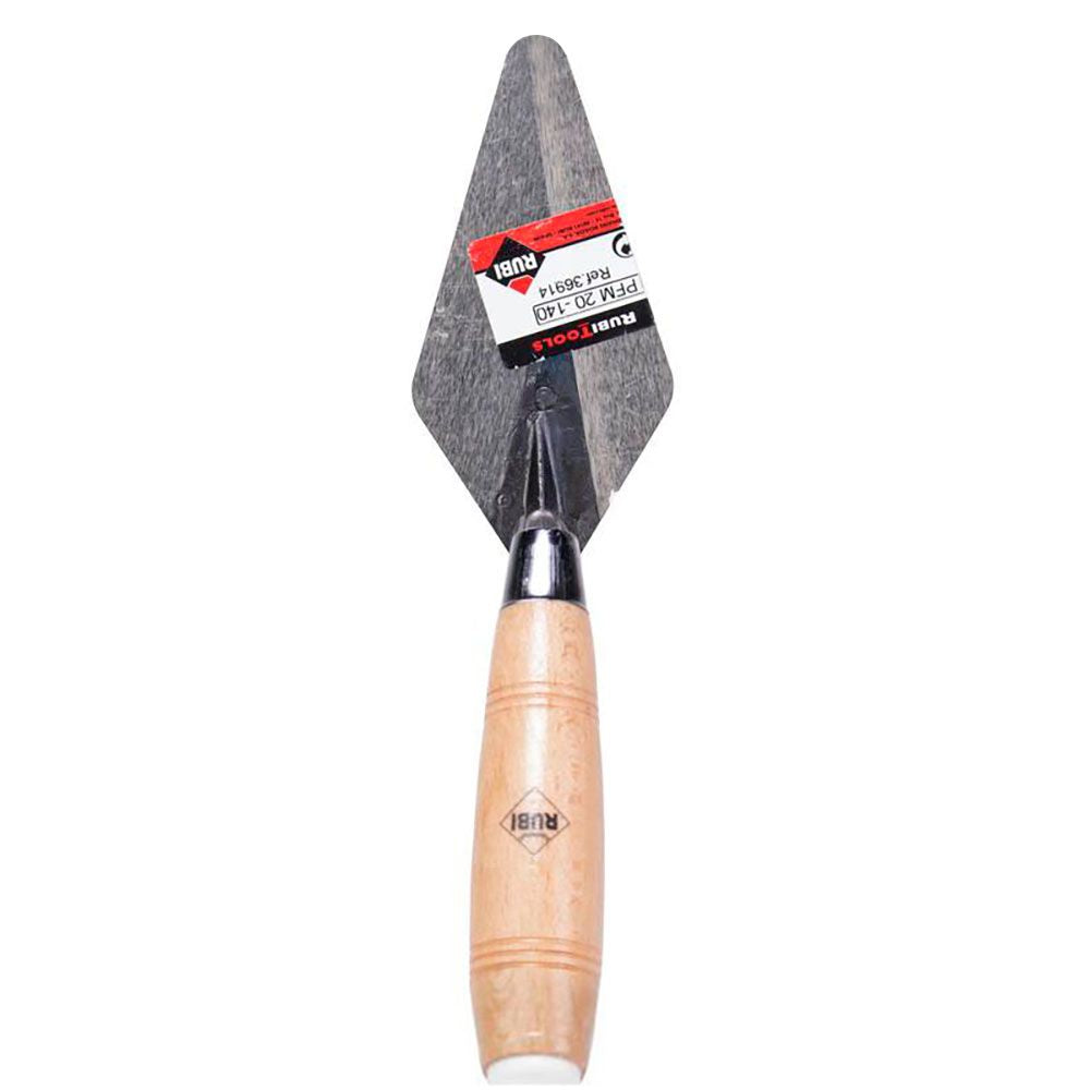 Paleta baja pfm24-140 con mango de madera, 140 mm