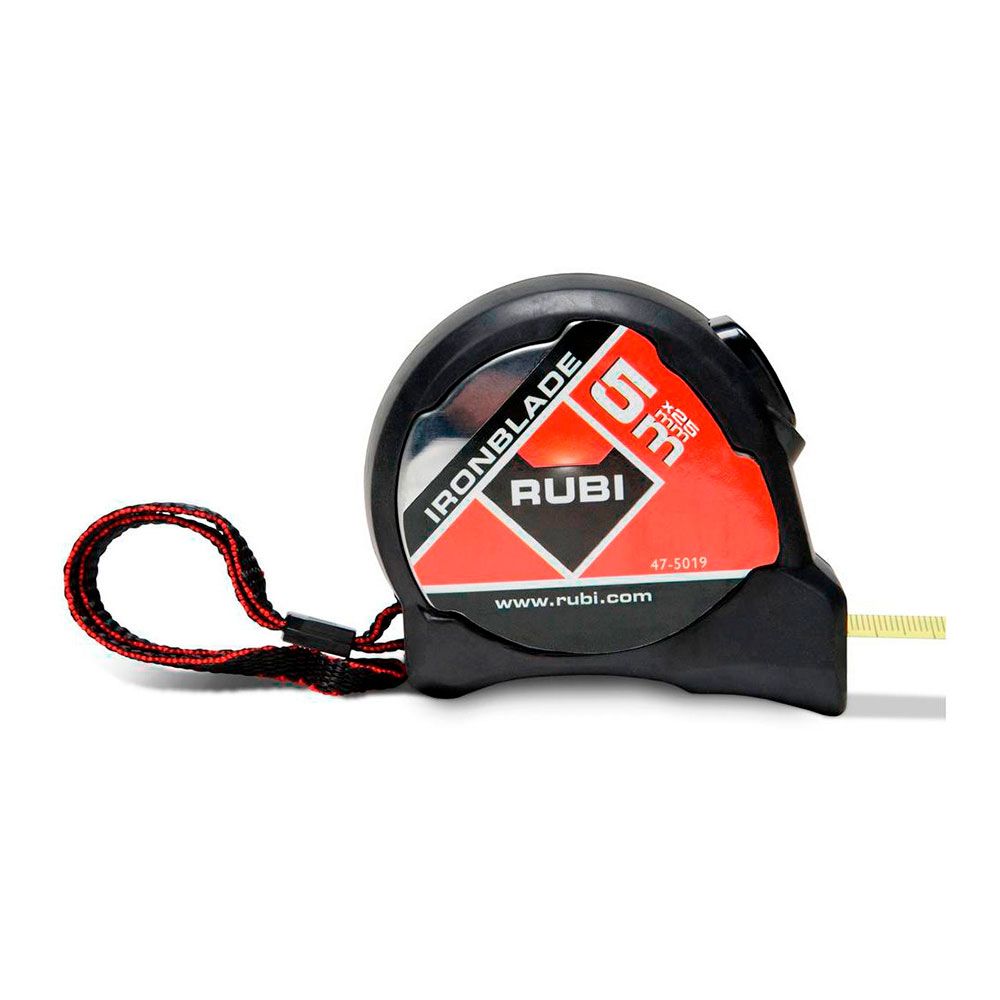 Flexómetro ironblade doble marcado, 5 m x 25 mm