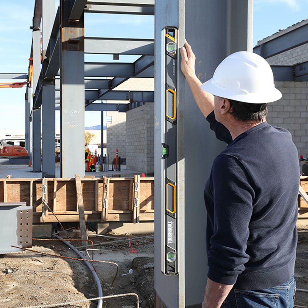 Nivel magnético tubular burbuja iluminada 120 cm