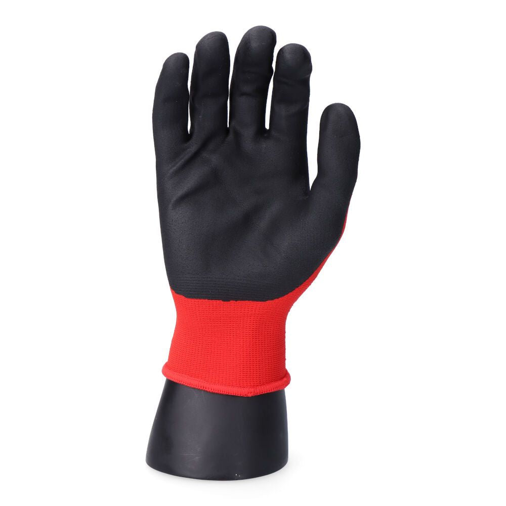Guante nailon / licra palma nitrilo foam para mecánica, t-08