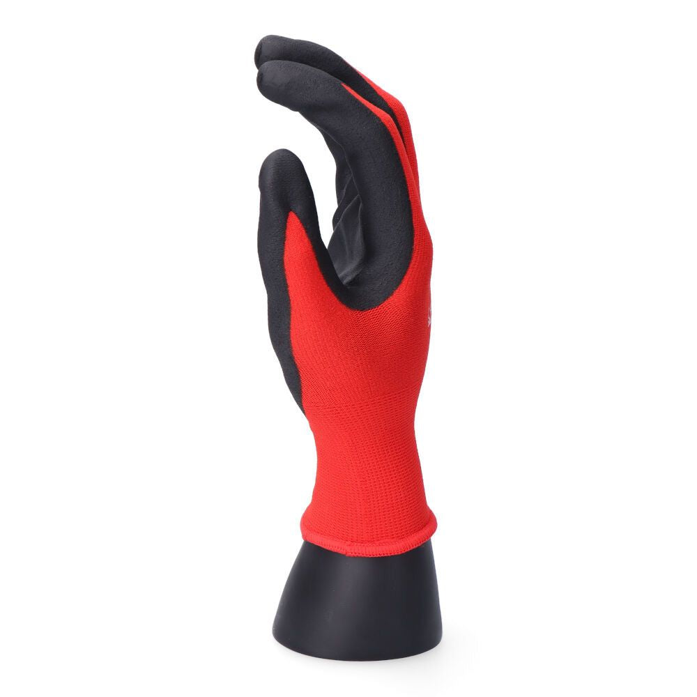 Guante nailon / licra palma nitrilo foam para mecánica, t-08