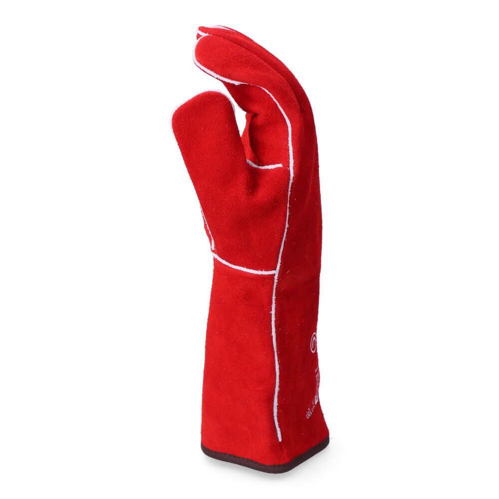 Guante piel de serraje cosido hilo para-aramida, soldadura, t-10