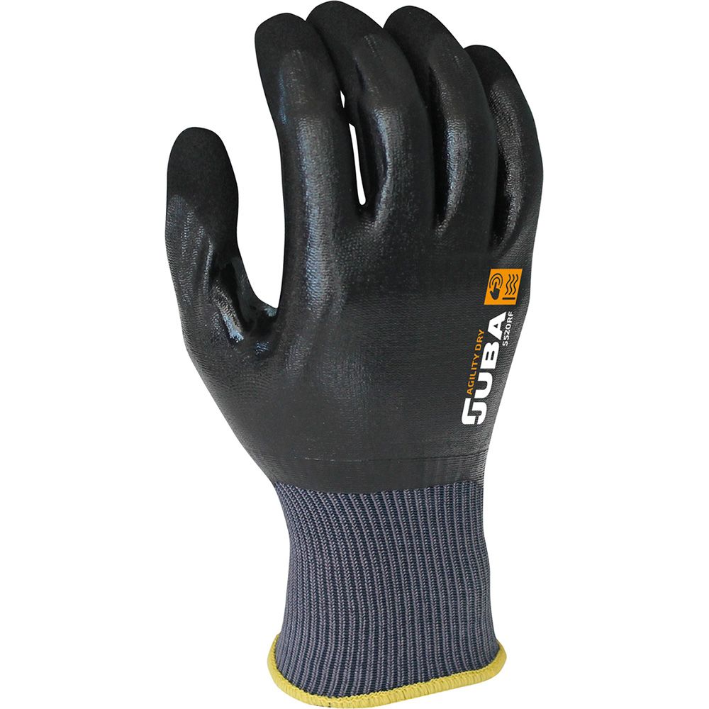Guante nailon recubierto total nitrilo, negro, t-06
