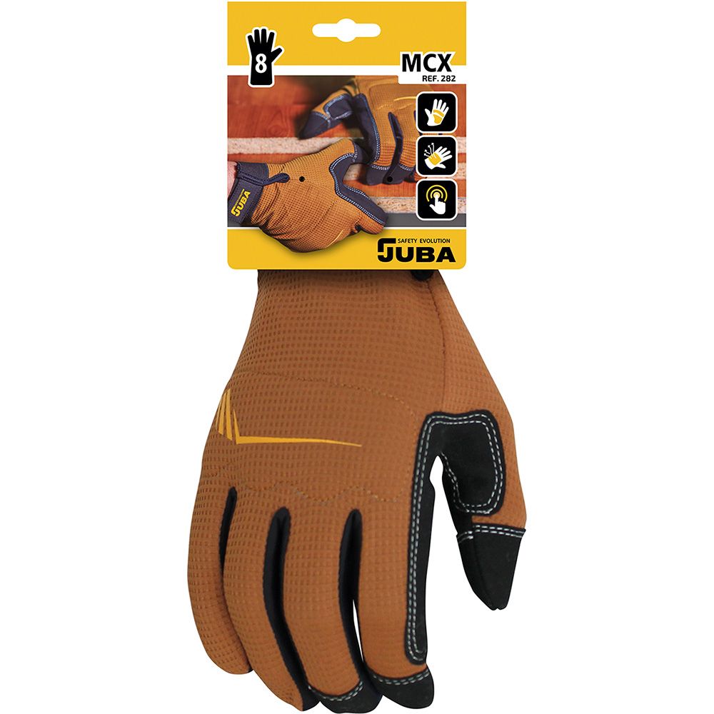 Guante piel sintética / spandex, táctil, t-10