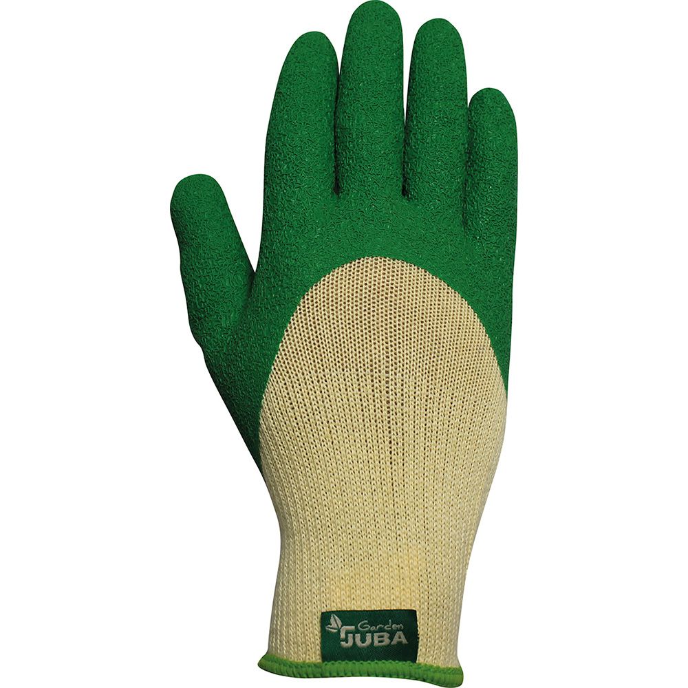 Guante poliéster con palma látex para jardinería, t-07