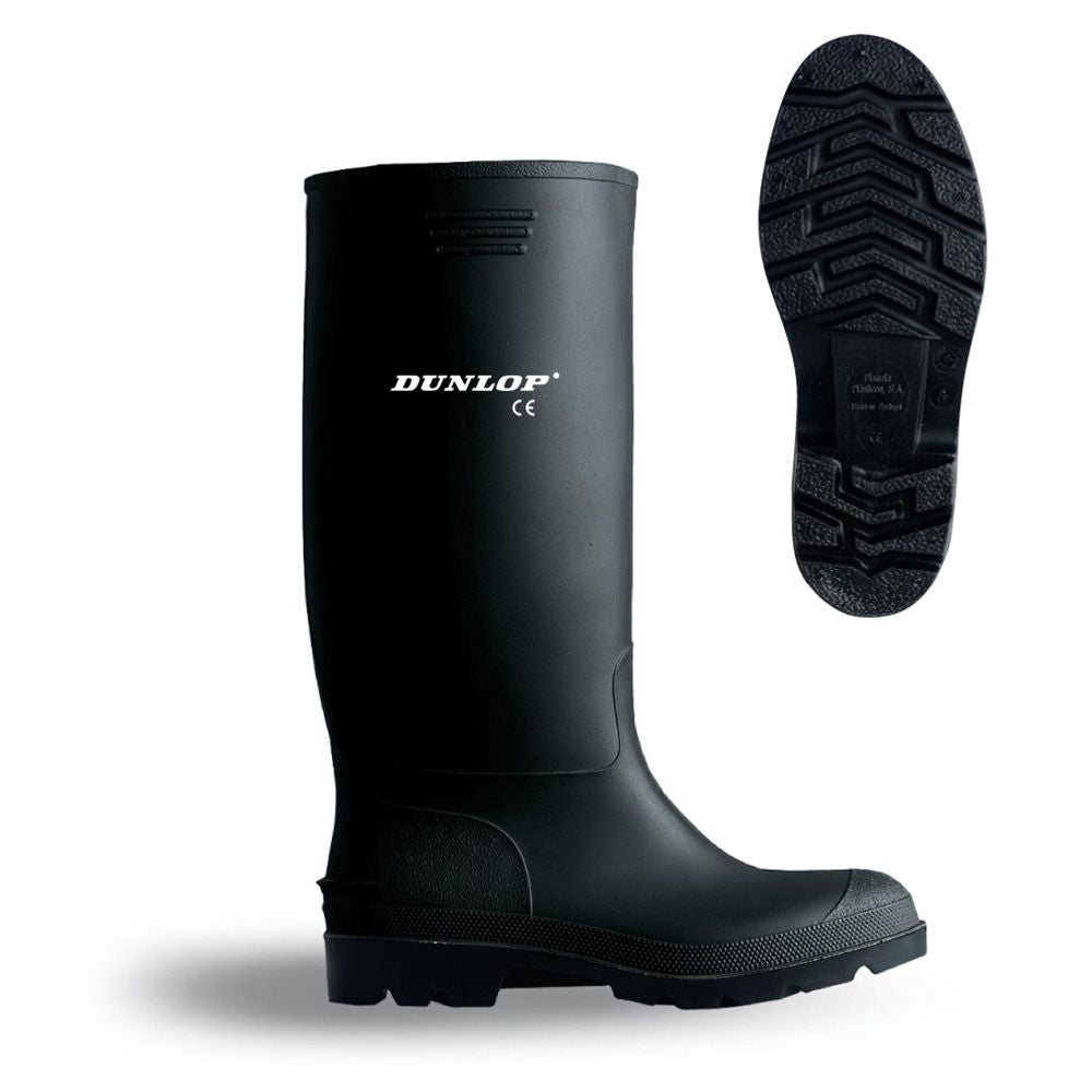 Bota de agua pvc caña alta negra talla 41