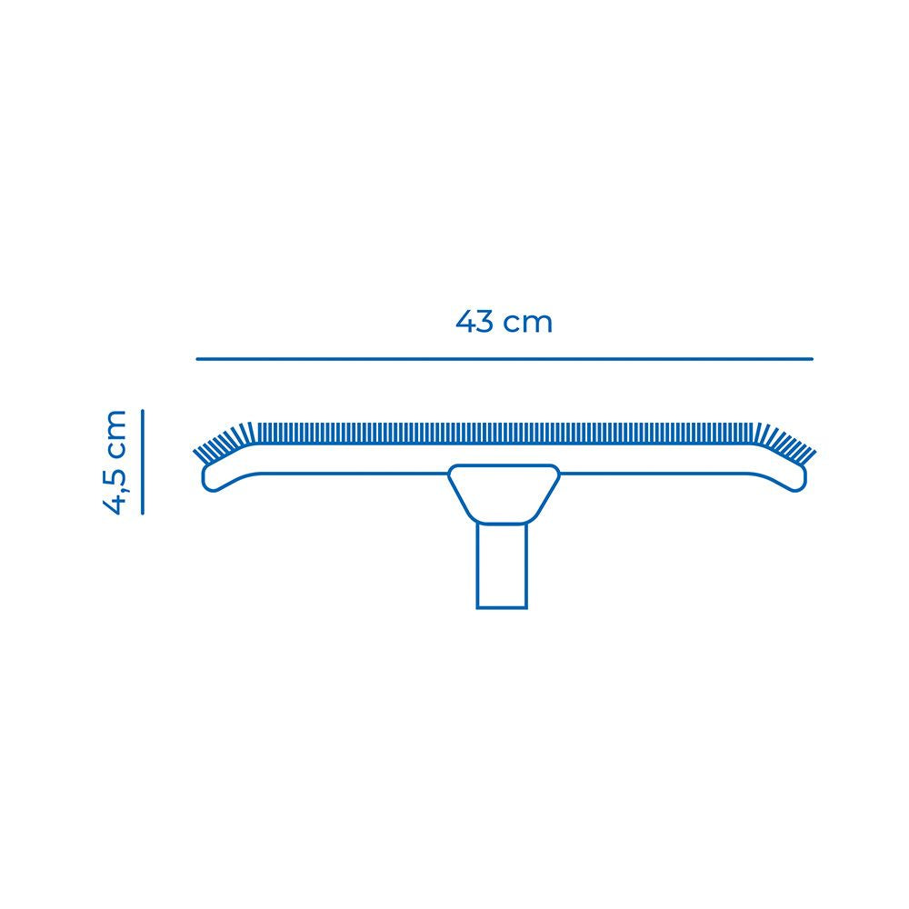 Cepillo de piscina para bordes 43 x 14,5 x 4,5 cm