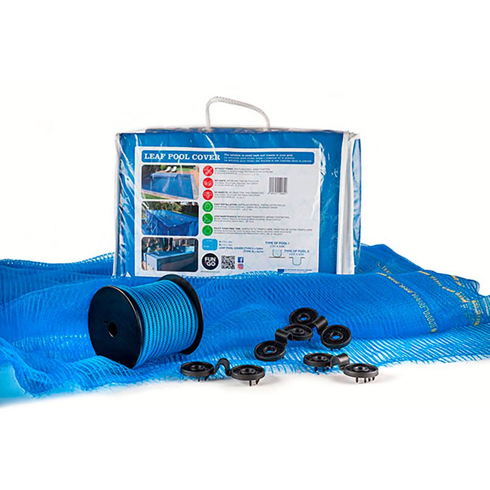 Malla para piscina leaf pool cover 7 x 11 m
