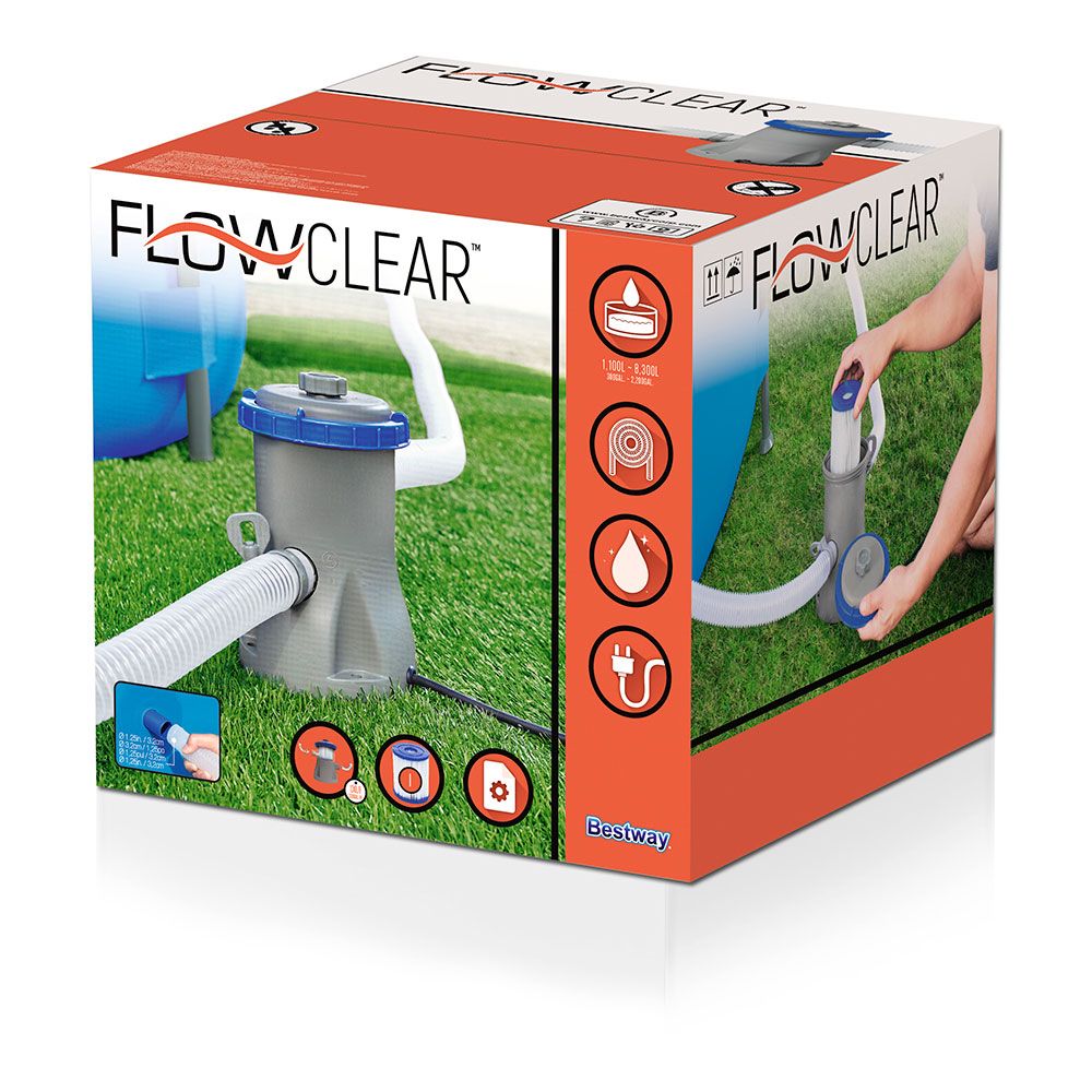 Depuradora de cartucho 1.249 l/h, ø25 x 27 cm