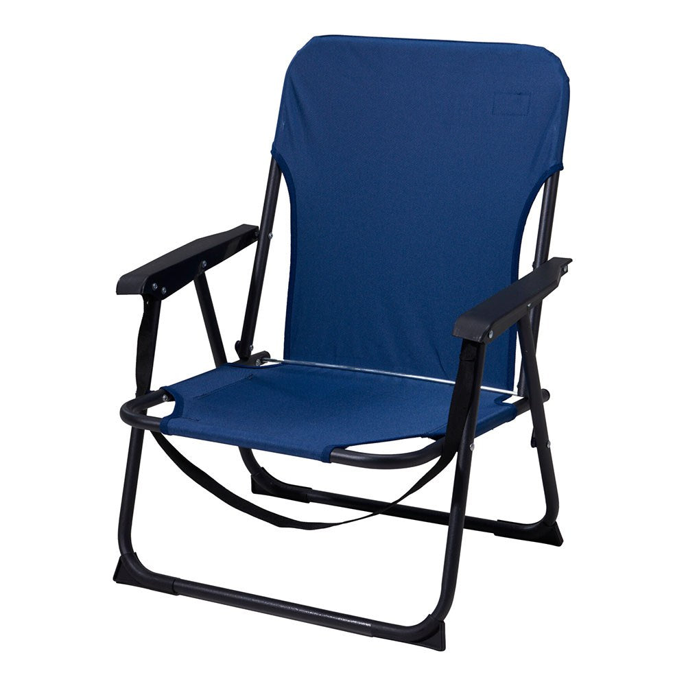 Silla plegable azul, 52 x 54 x 26/66 cm