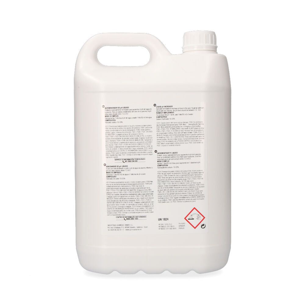 Incrementador de ph líquido, garrafa 5 l