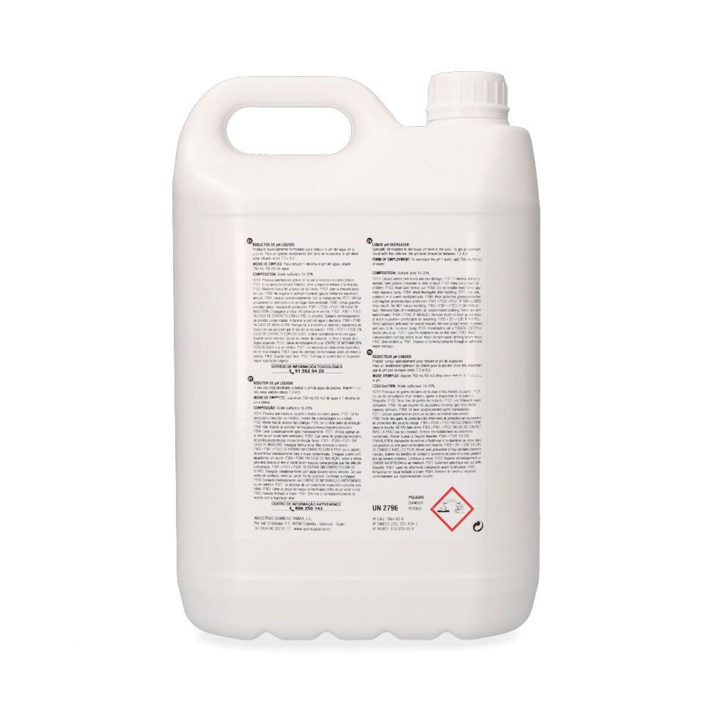Reductor de ph líquido, garrafa 5 l