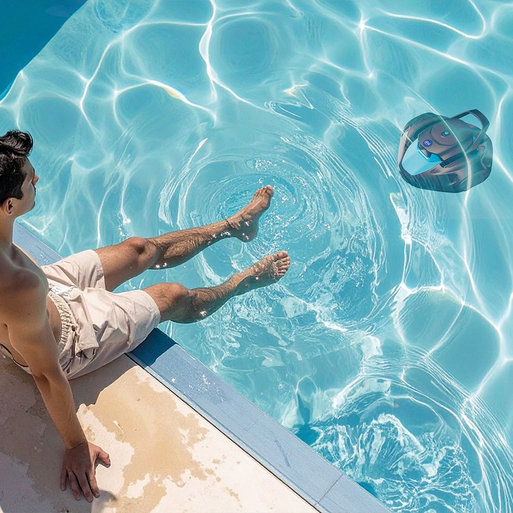 Robot limpiafondos inalámbrico moovo 90, para piscinas de hasta 80 m²