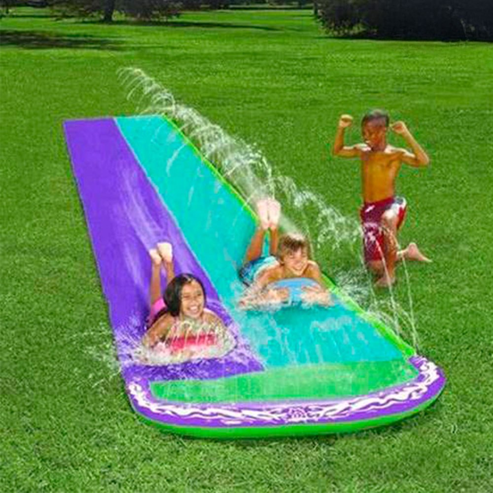 Rampa pvc deslizante con agua, 145 x 482 cm