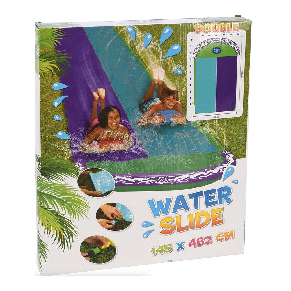 Rampa pvc deslizante con agua, 145 x 482 cm