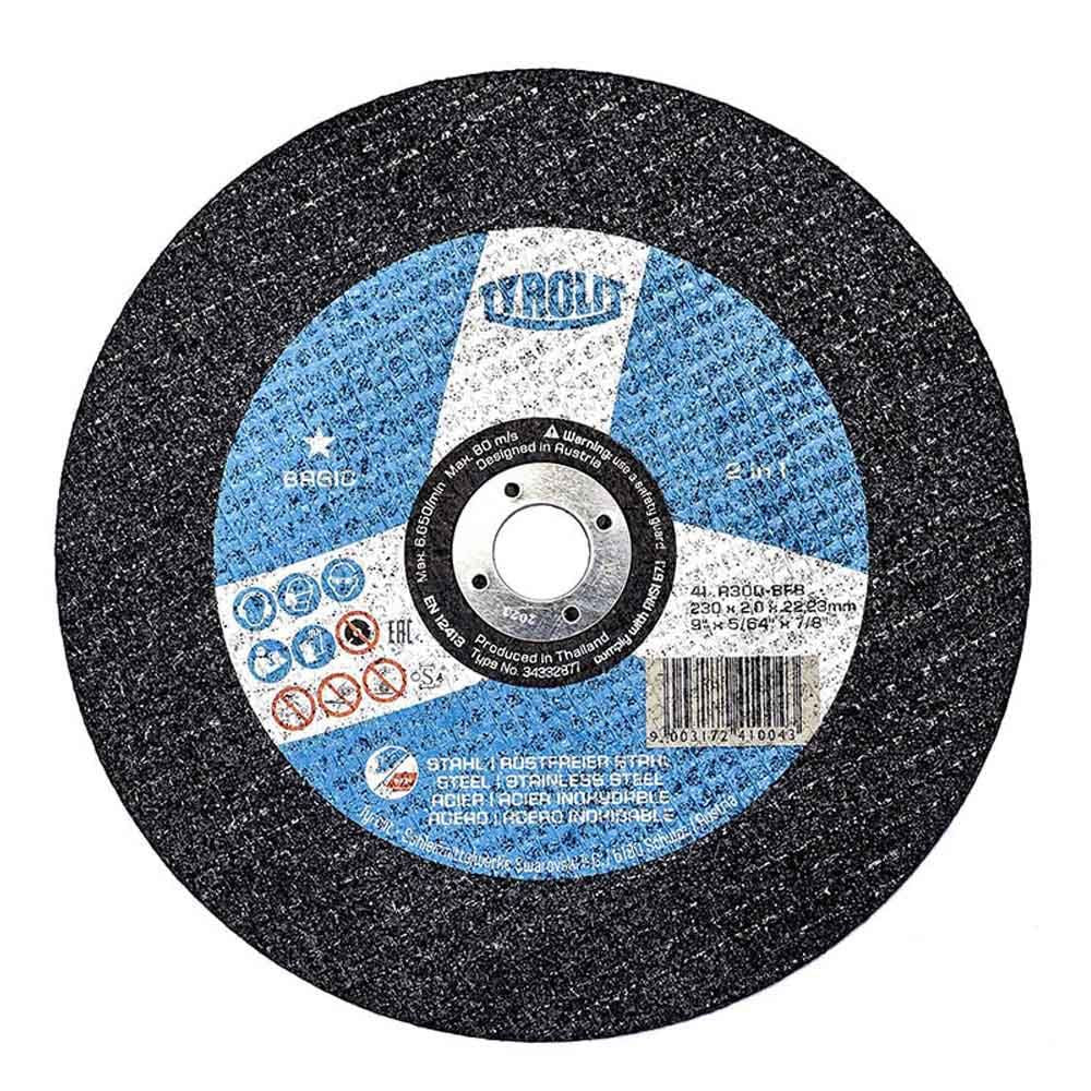 Disco corte acero inox 41c ø230 x 2,0 x 22,23 mm a30q-bfb