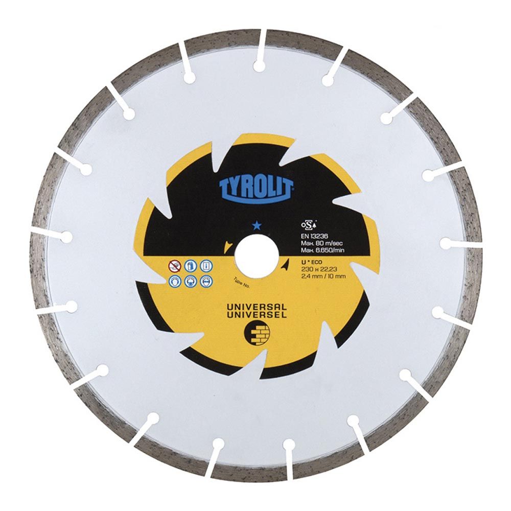 Disco diamantado segmentado c3 ø230 x 2,4 x 22,23 mm