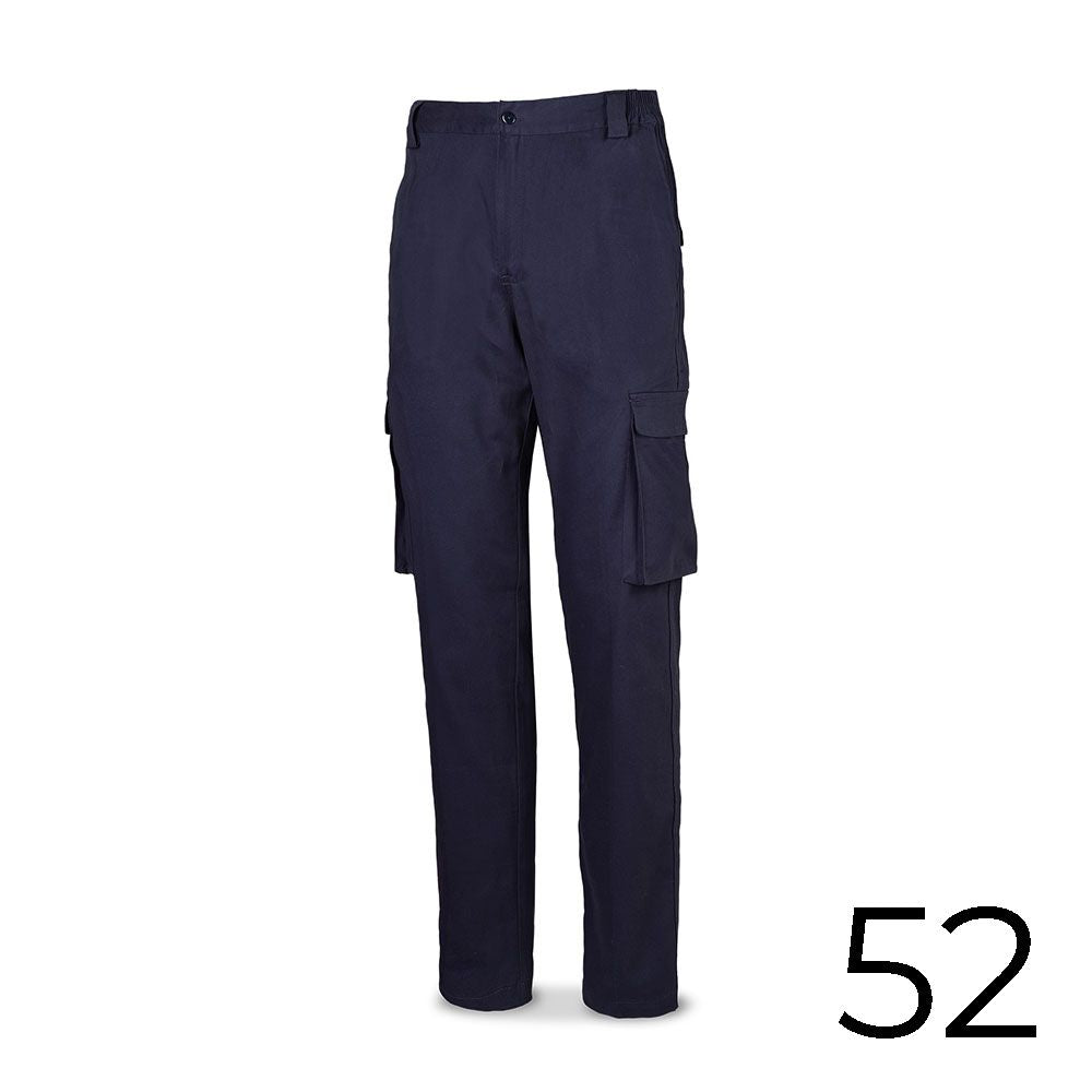 Pantalón strech 98% algodon 2% elastano 240g. azul marino talla 52 588pbsam/52