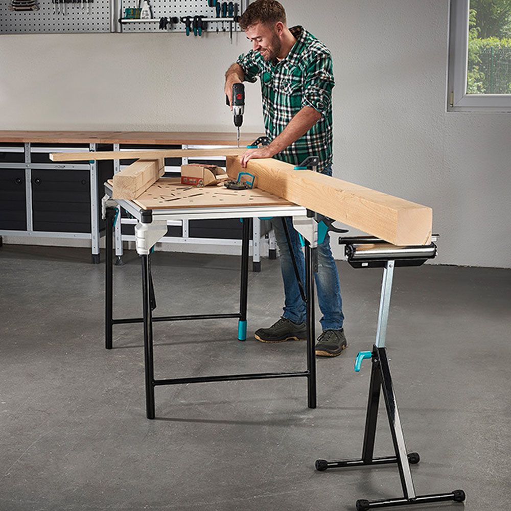 Caballete multifuncional con soporte y rodillo