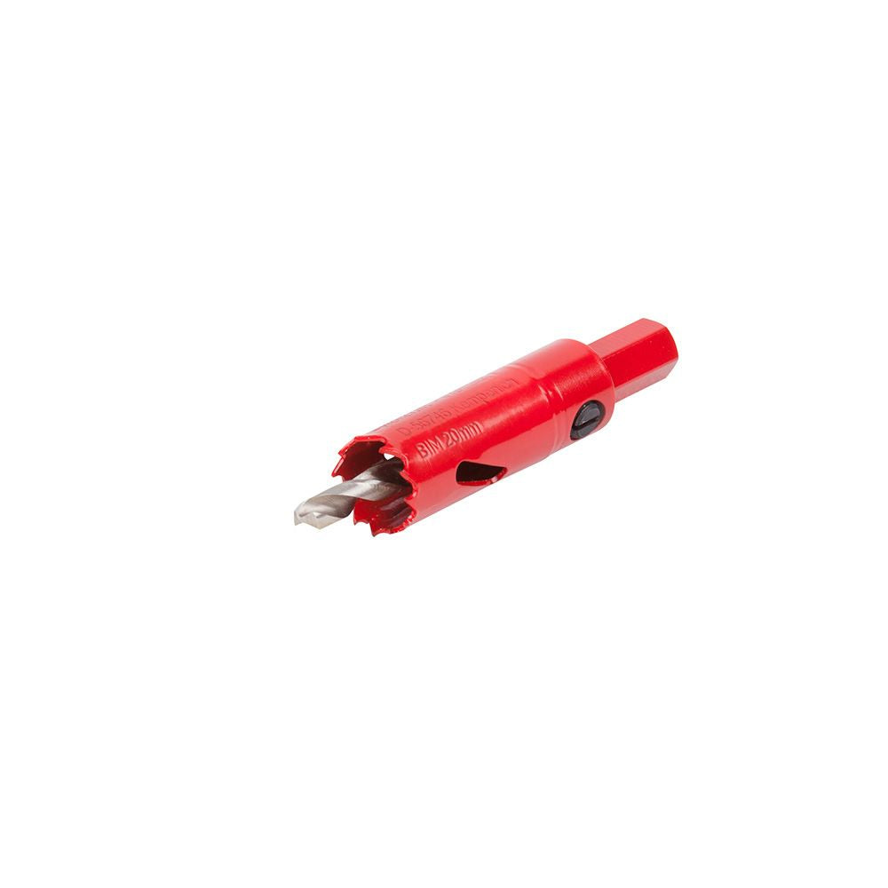 Sierra de corona bimetal completo con adaptador y broca piloto ø20 mm