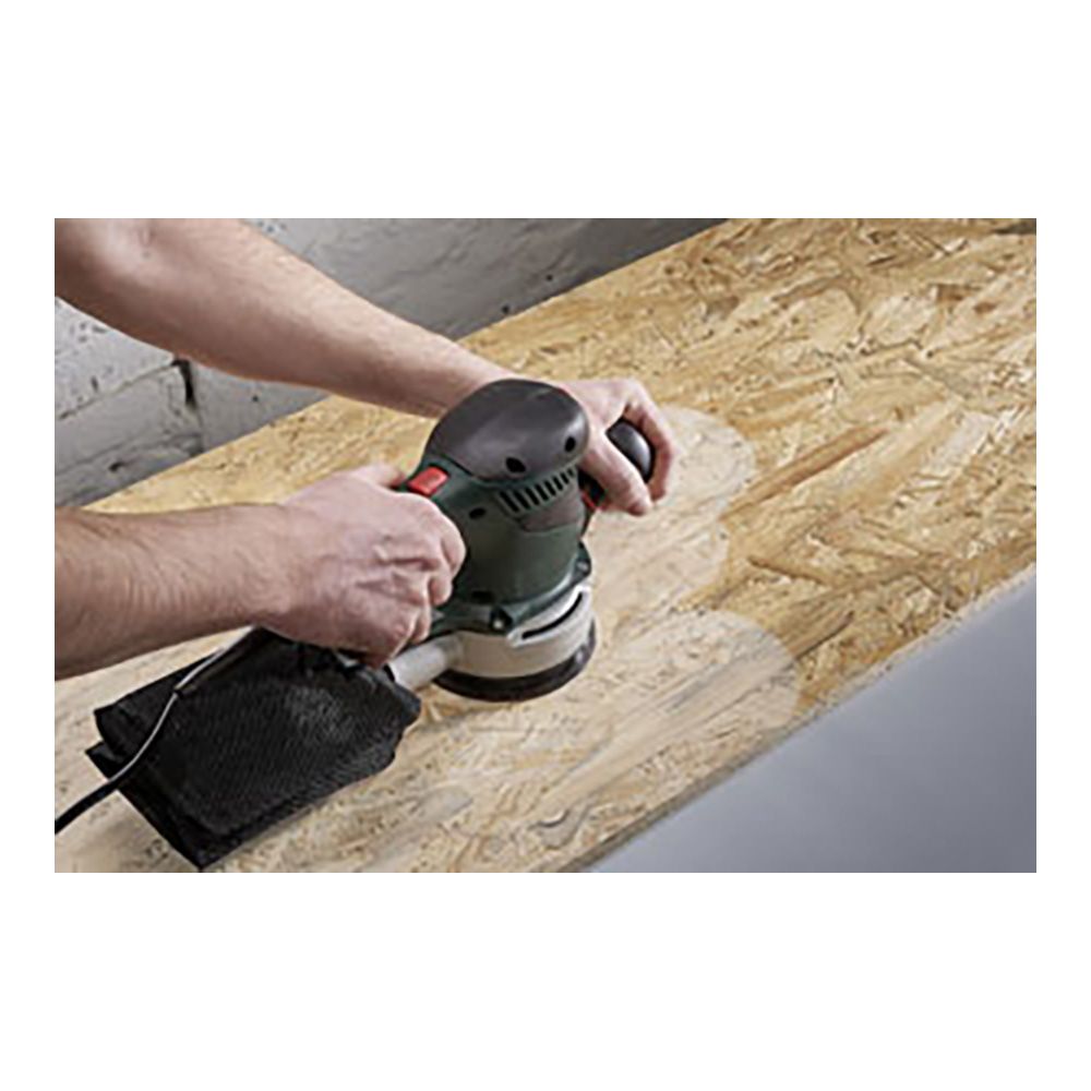 Hojas de lijar adhesivas de corindón perforadas, ø125 mm, grano 80, 5 uds