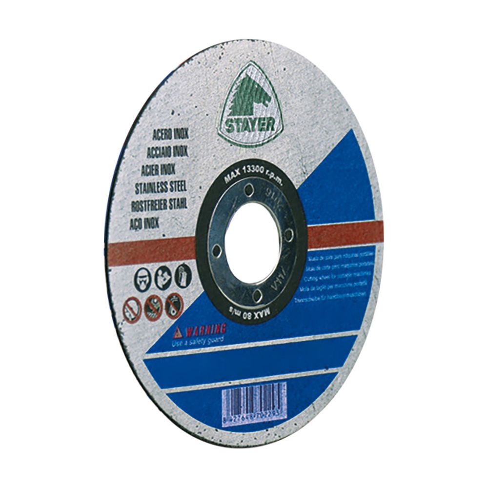 Disco extrafino inox standard, ø115 x 1,0 x 22,23 mm, caja 10 uds