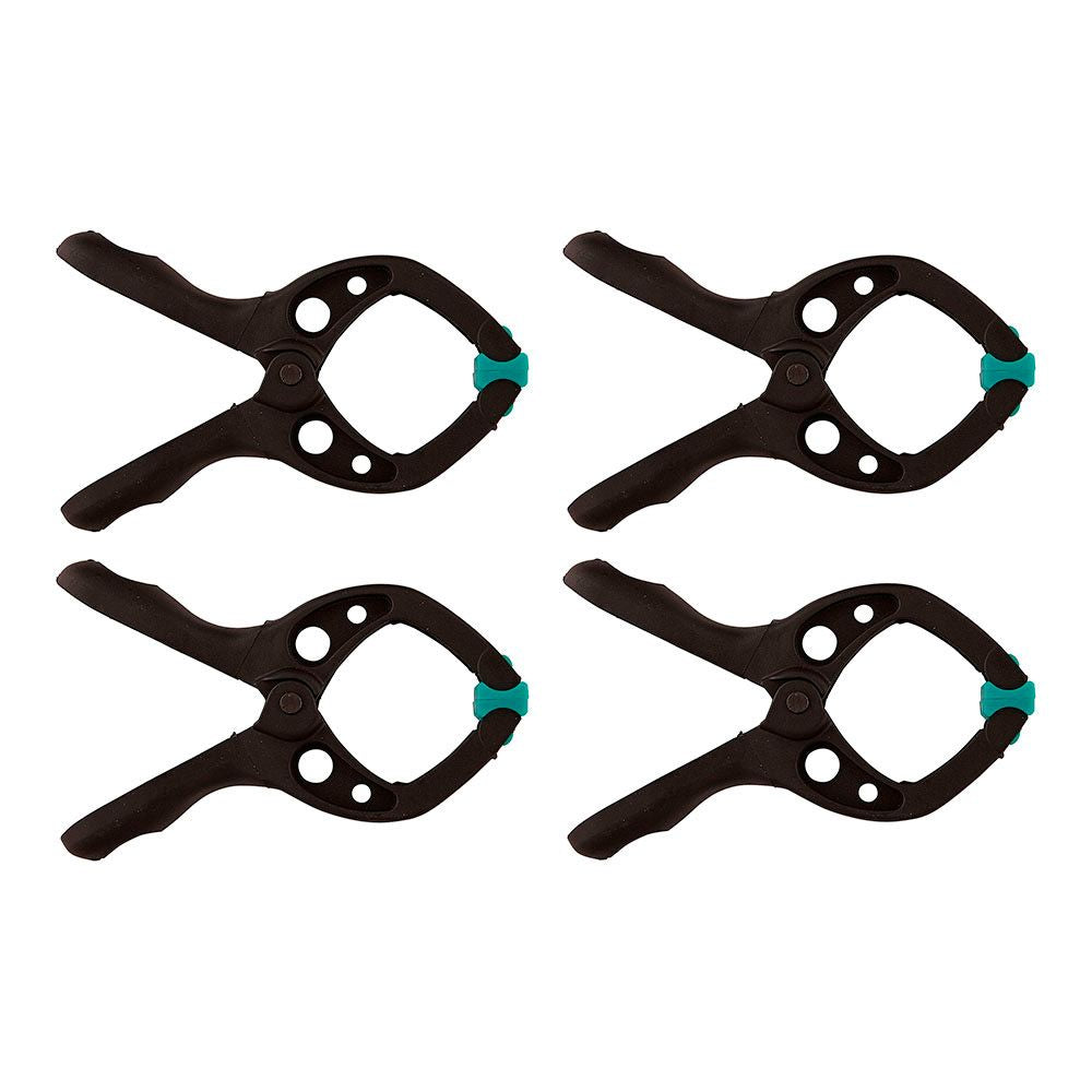 Pinza de resorte, 30 mm, pack 4 uds