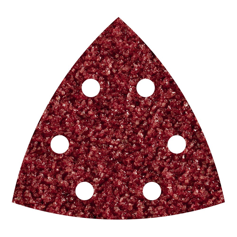 Hojas abrasivas adhesivas de corindón, 95 mm, grano40 delta, 5 uds