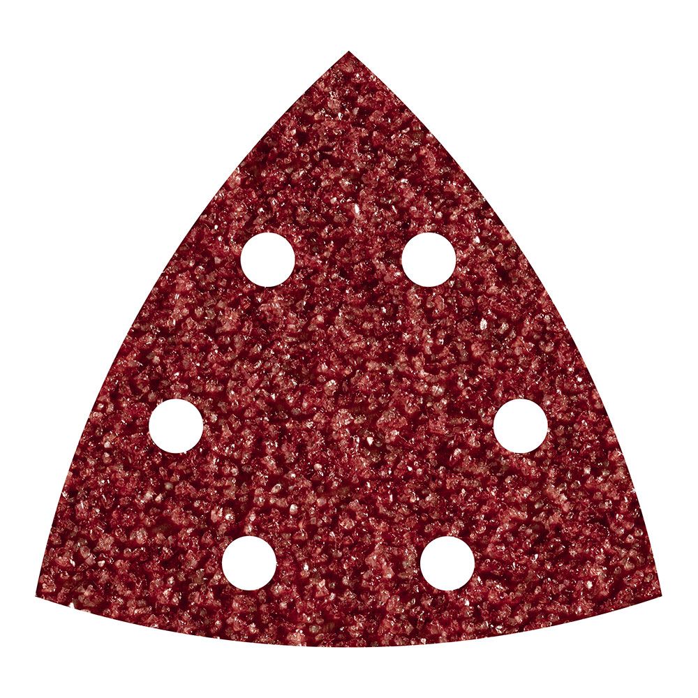 Hojas abrasivas adhesivas de corindón, 95 mm, grano60 delta, 5 uds