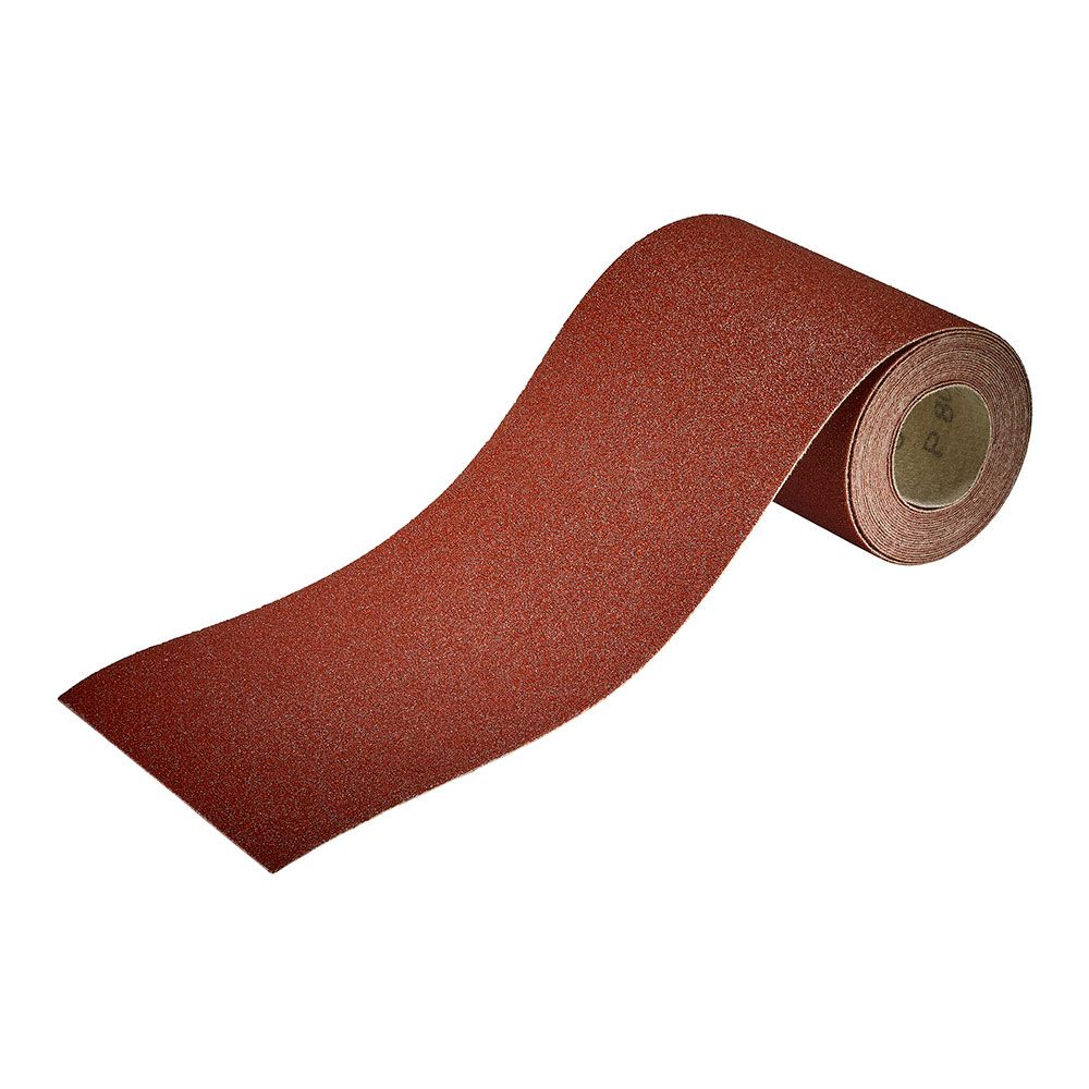 Rollo de papel abrasivo adhesivo 4 m x 115 mm, grano 80