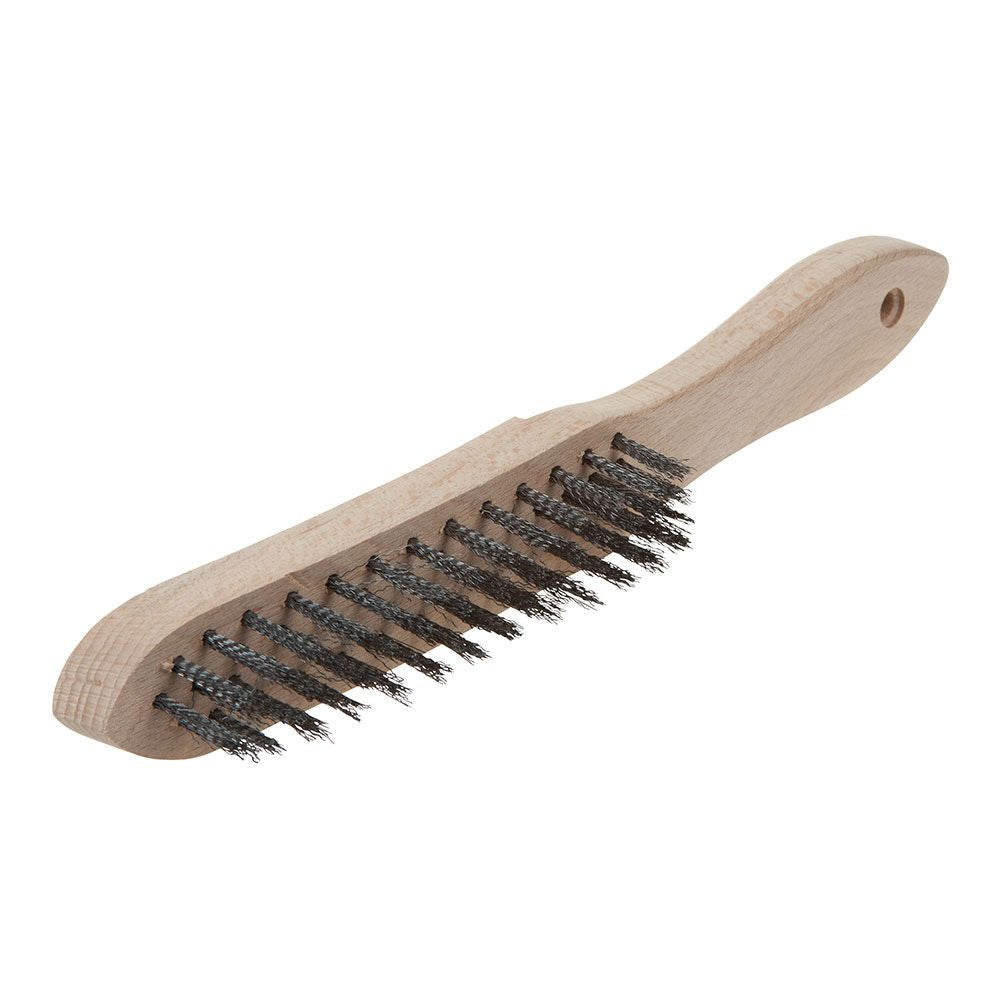 Cepillo manual de alambre de acero, modelo de madera, 35 x 280 x 39 mm