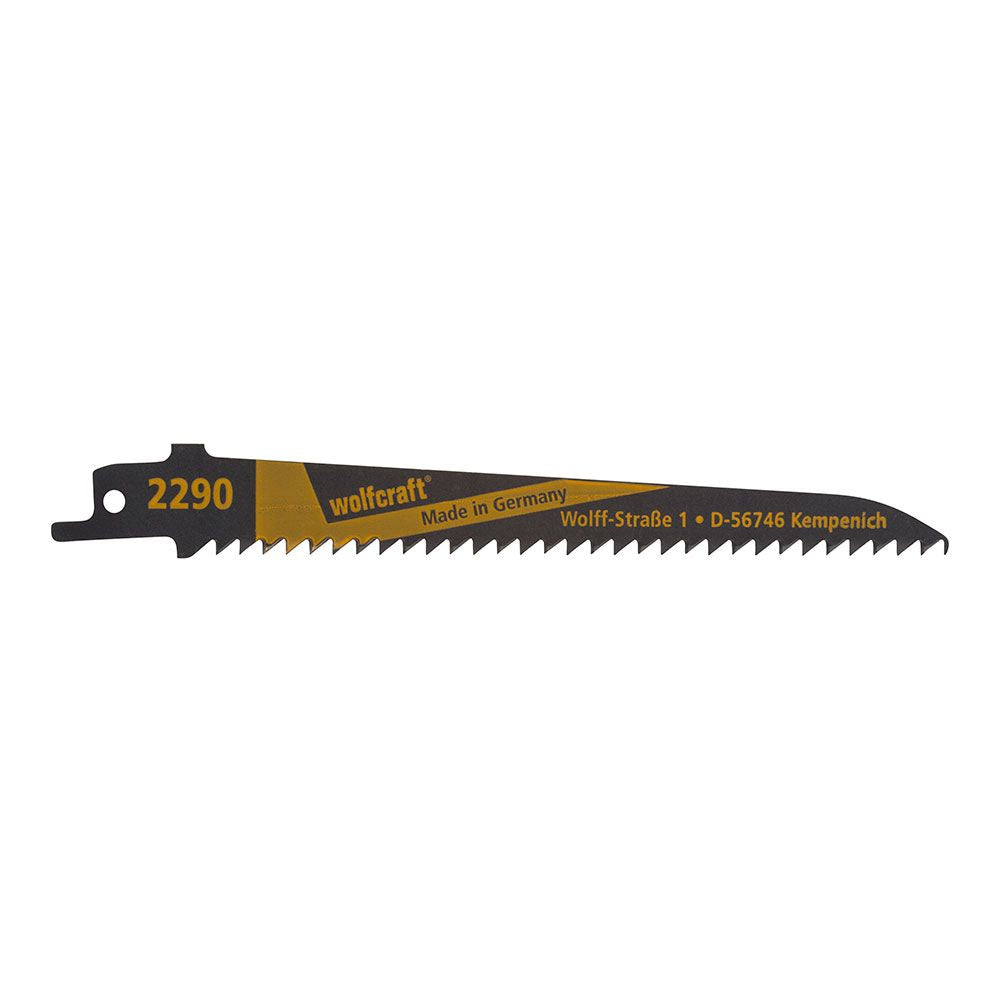 Hojas de sierra de sable cv, madera, curvo, longitud 150 mm, pack 2 uds