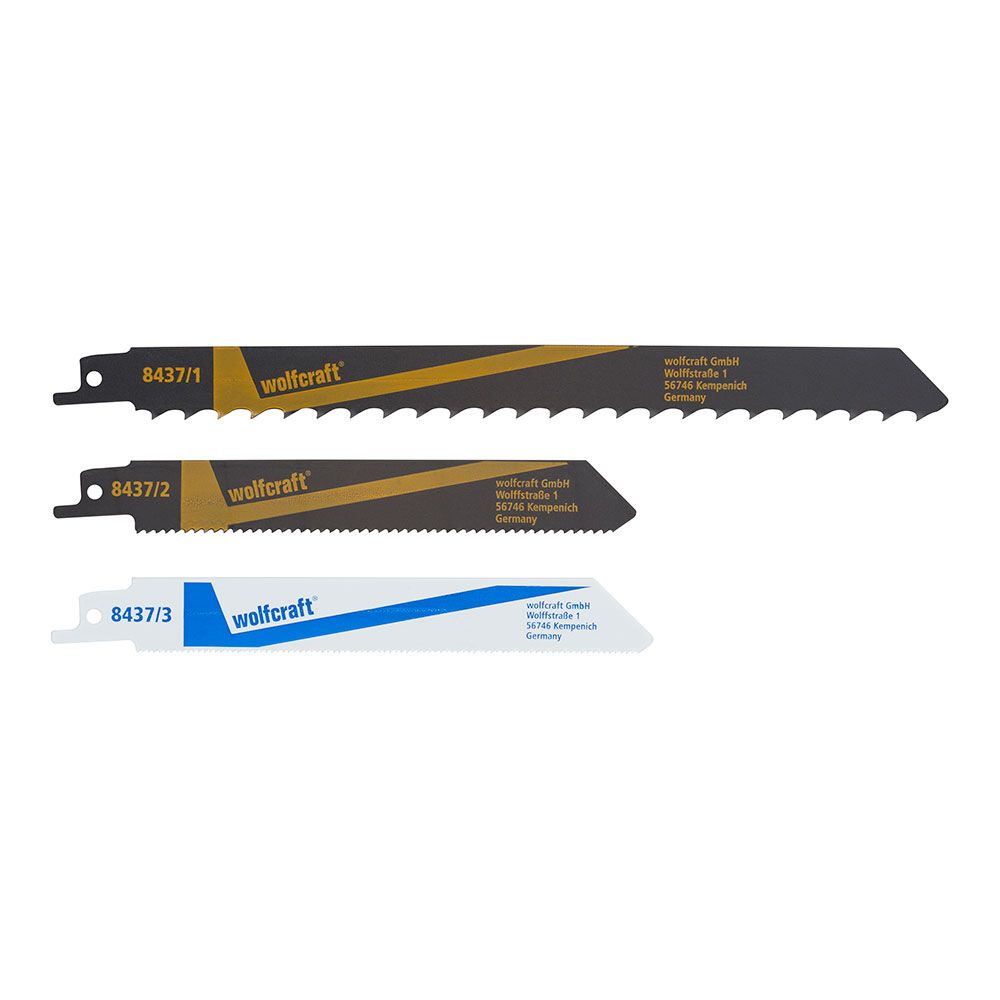 Hojas de sierra de sable, pack 3 uds