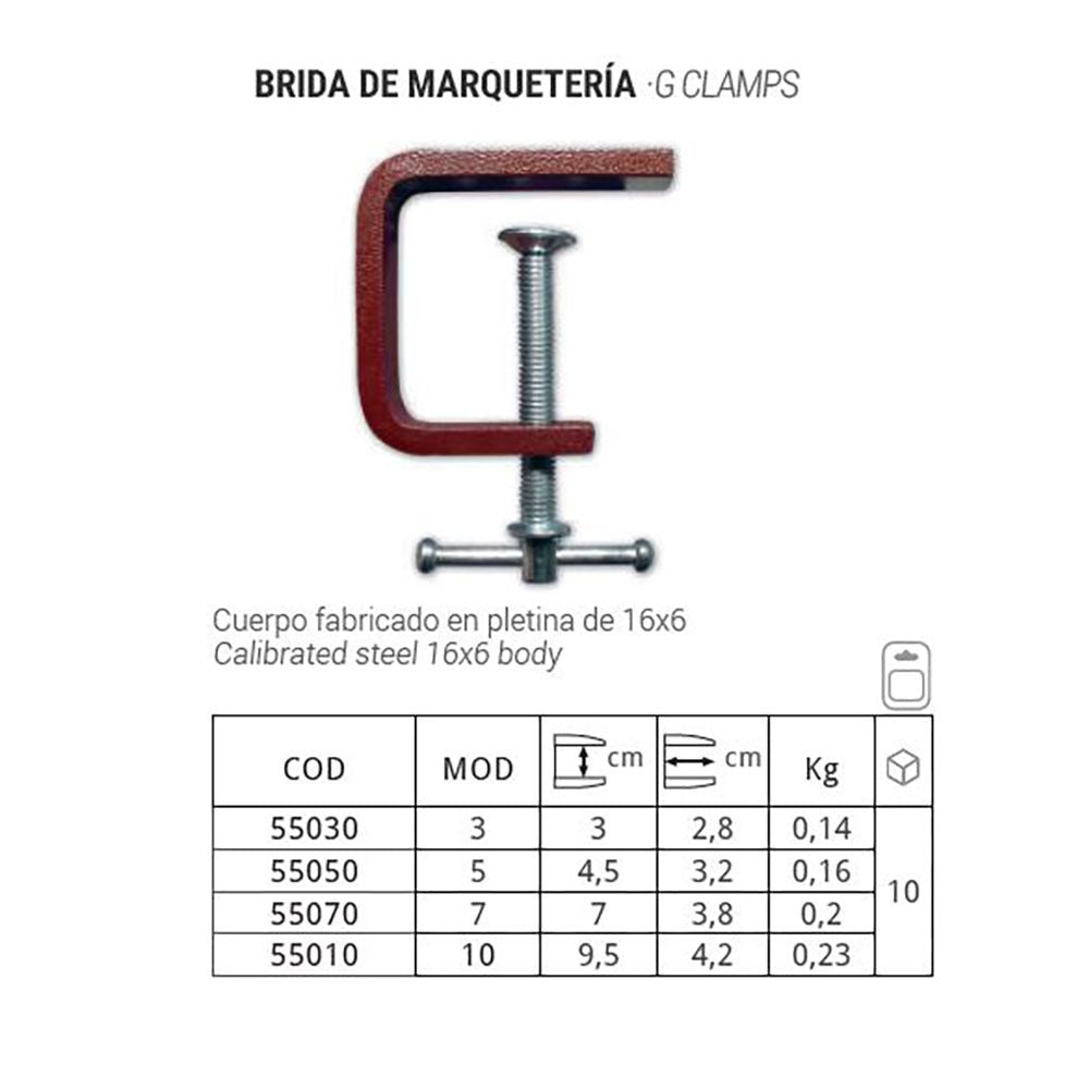 Brida de marqueteria 4.5 cm