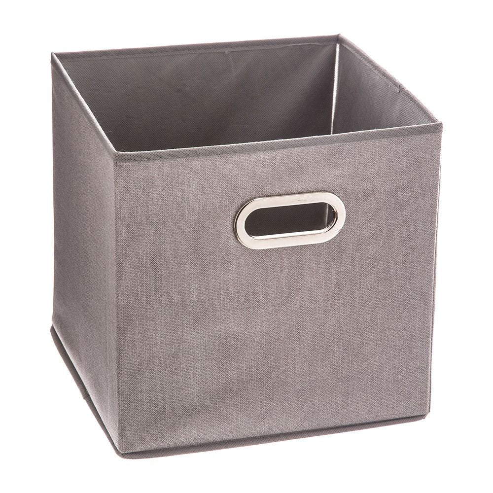 Caja organizadora color gris claro para estanteria 31 x 31 cm