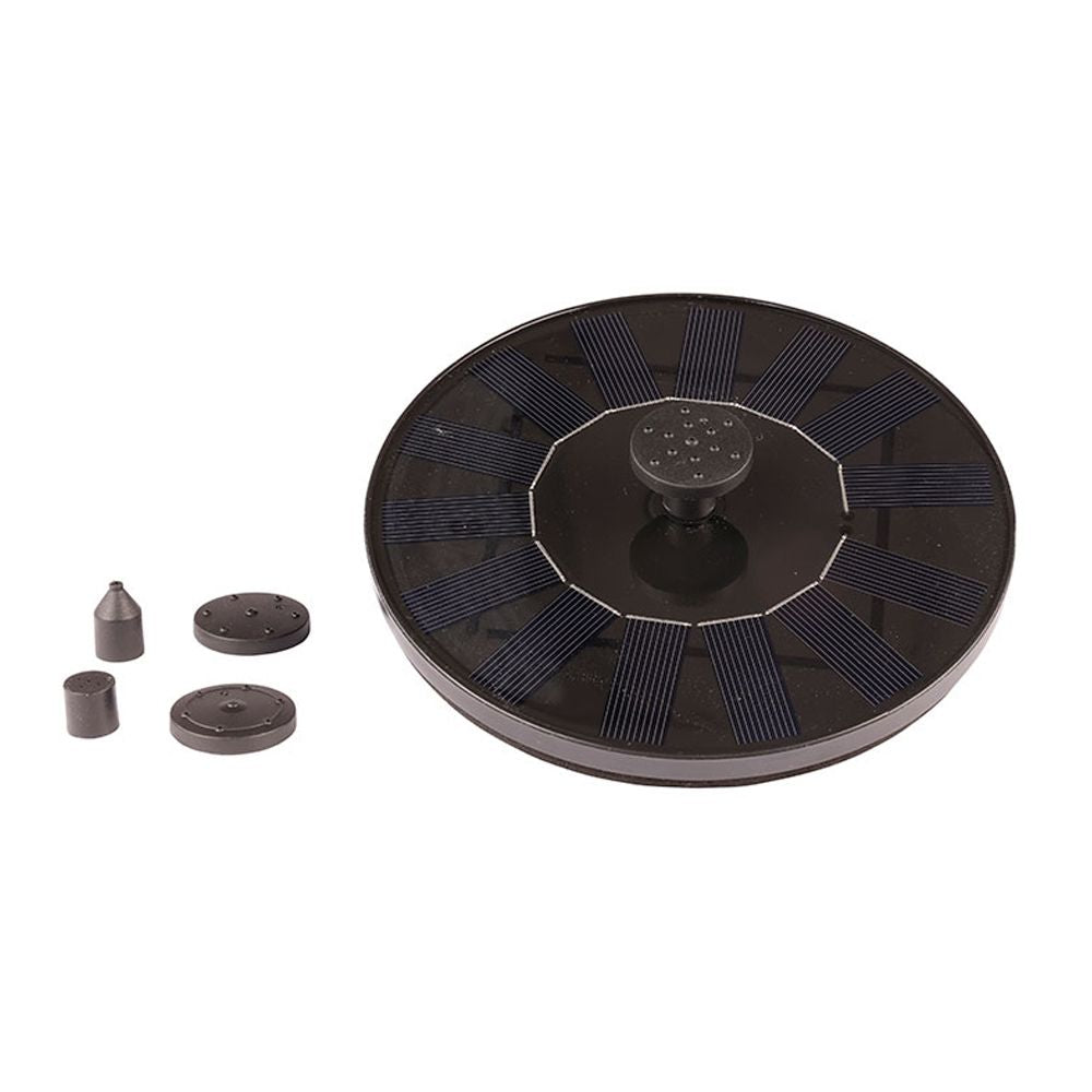 Fuente solar de jardín, de plástico, con efecto de movimiento - ø16 x 3,5 cm