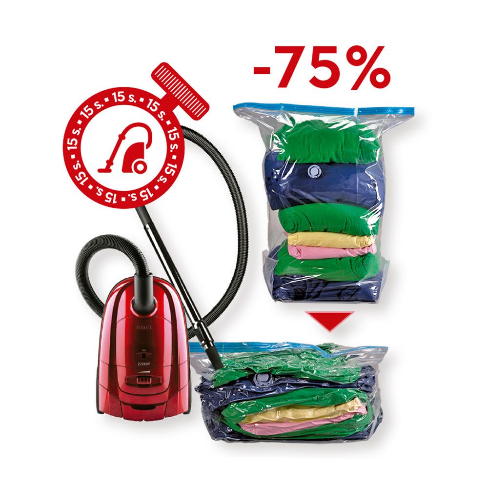 Funda con válvula de vacio 80 x 50 cm