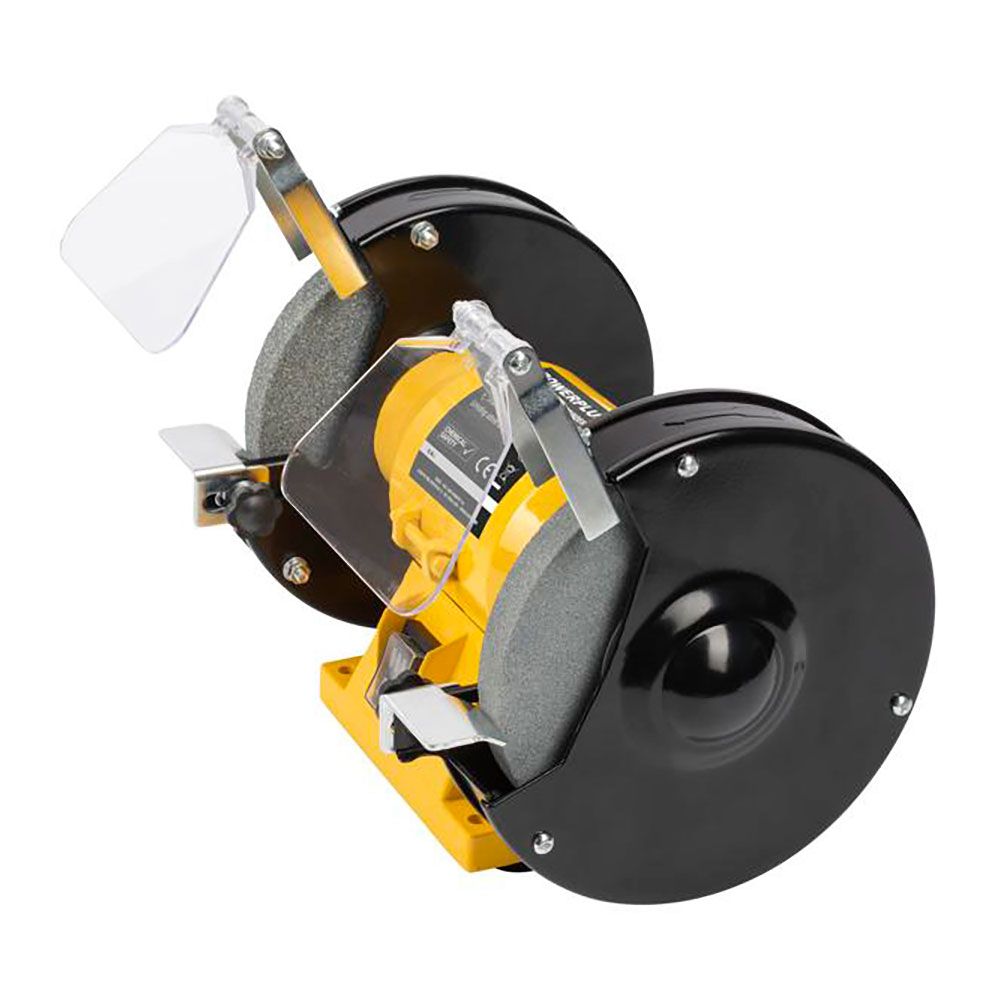 Esmeriladora de banco + 2 ruedas abrasivas de ø150 mm, 150 w