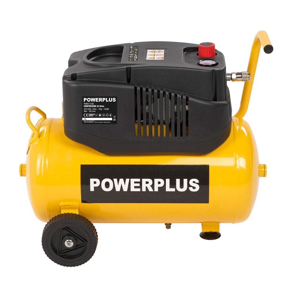 Compresor 1200 w 24 l sin aceite