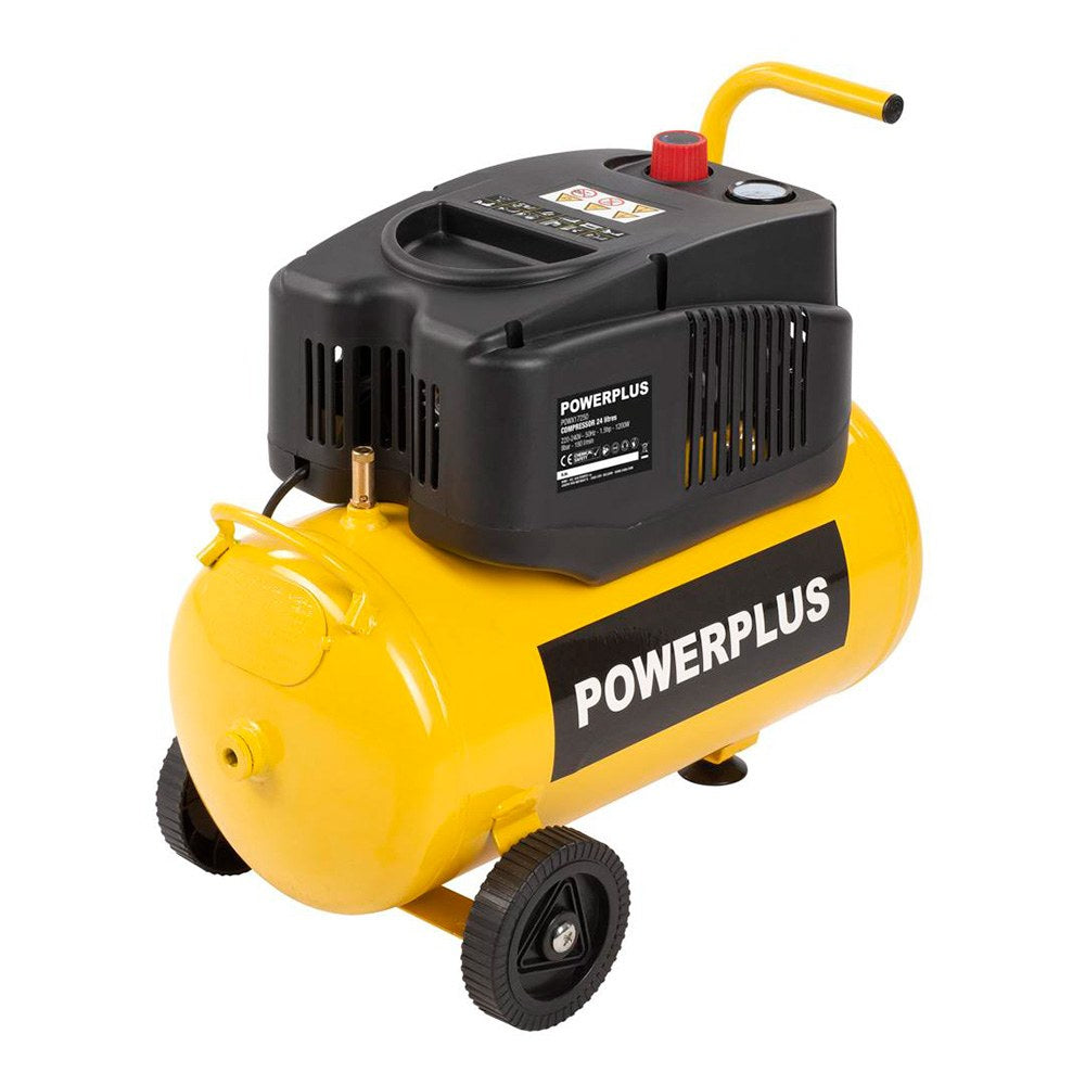 Compresor 1200 w 24 l sin aceite