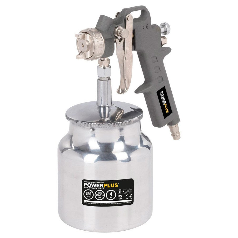 Pistola neumática pintura por aspiración 750 ml 226l/m